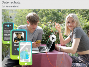 Datenschutz bei App+on Screenshot der Seite App+On Datenschutz von ZDFtivi