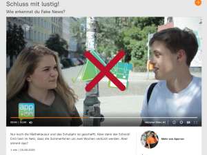app+on Video Screenshot app+on Video Fake News erkennen
