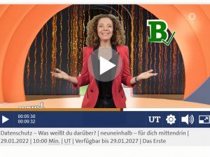Datenschutz-Quiz Screenshot zum Datenschutz-Quiz von Neuneinhalb