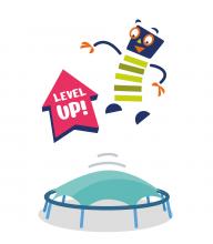 Kinderrechte - Level Up!: Starky hüpft gerne auf dem Trampolin Starky hüpft - Kinderrechte - Level Up!