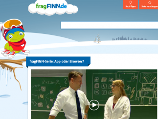 Screenshot von FragFinn.de