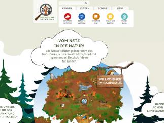 Screenshot Startseite naturpark-detektive.de Screenshot der Startseite der Naturpark-Detektive