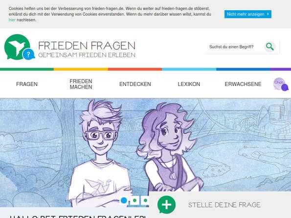 Zu Frieden-Fragen Bildschirmfoto Frieden-Fragen