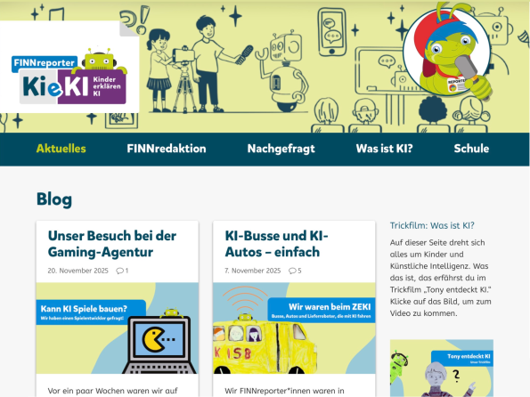 Startseite der FINNreporter Screenshot FINNreporter