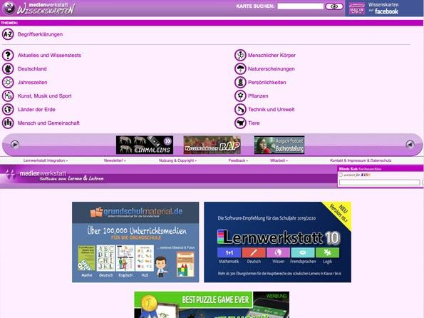 Wissenskarten Screenshot Wissenskarten